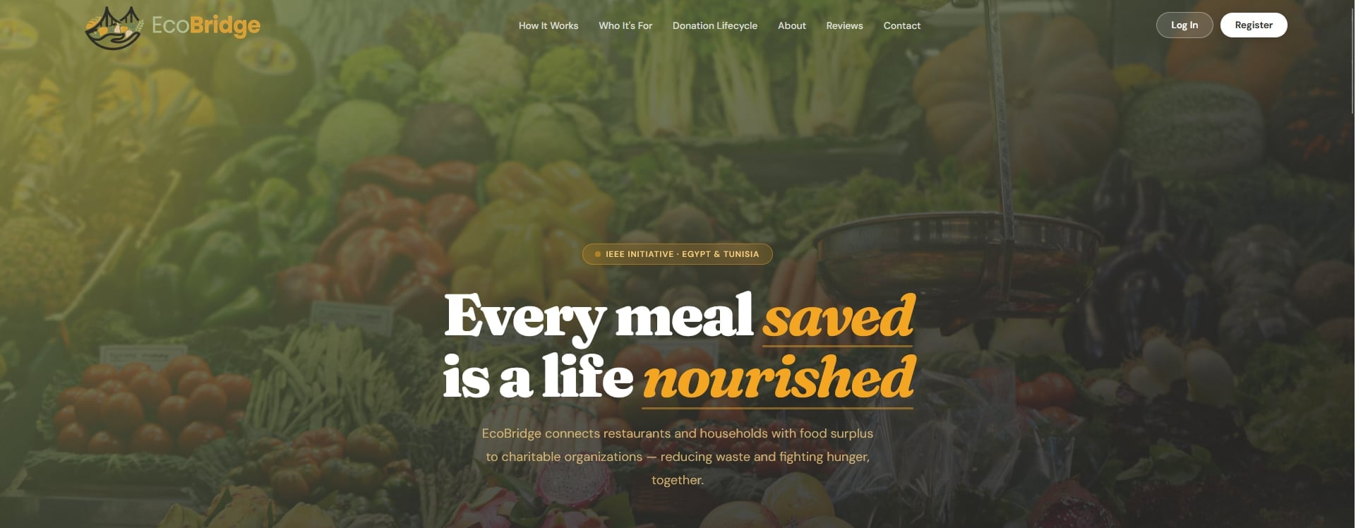 EcoBridge food donation platform
